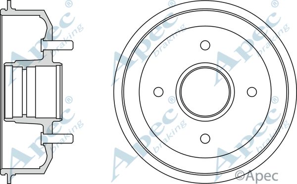 APEC BRAKING Тормозной барабан DRM9145